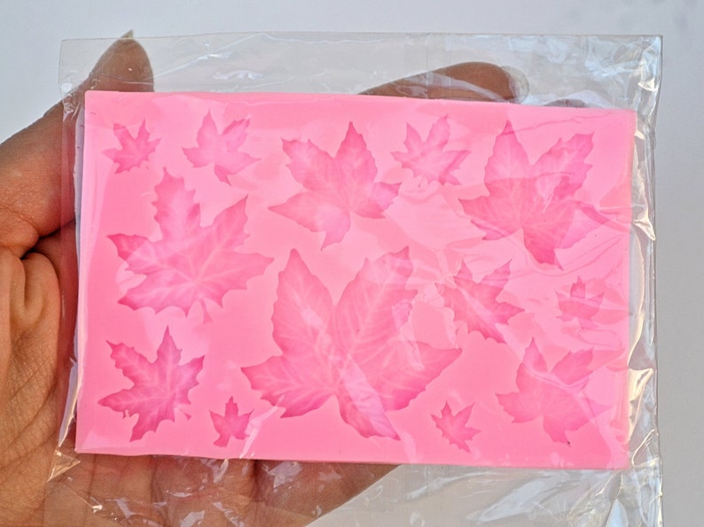 Leaves Mold Polymer Clay Mold Cavity Highly Detailed Mold Leaf Mold Cupcake Mold Woodland Theme 13 Resin Mold Cake Decoration Mold
