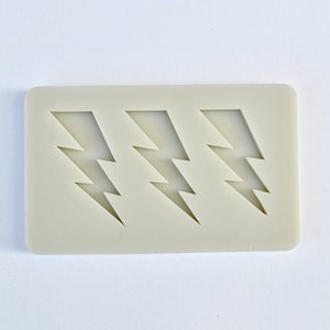 LIGHTING BOLTS MOLD, Silicone Fondant Mold, Chocolate Mold, Gum Paste Mold, Flash, Resin Mold, Cupcake Decoration Mold, Nerdy Mold, Shapem