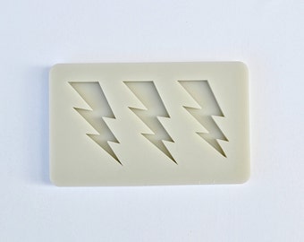 LIGHTING BOLTS MOLD, Silicone Fondant Mold, Chocolate Mold, Gum Paste Mold, Flash, Resin Mold, Cupcake Decoration Mold, Nerdy Mold, Shapem