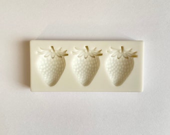STRAWBERRY MOLD, Fondant Mold, Chocolate Mold, Summer Cake Decorating, Berries Mold, Silicone Resin Mold, Clay Mold, Jewelry Making, Shapem