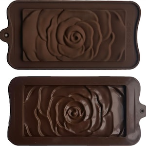 CHOCOLATE BAR MOLD, Mothers Day Baking Mold, Rose Shaped Mold, Baker Supplies, Cake Decoration, Candy Mold, Floral Mold, Flower Mold, Shapem