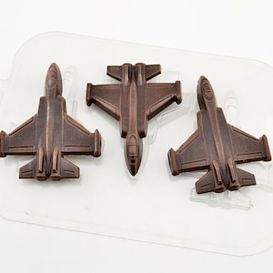 AIRPLANE TRIO MOLD, Chocolate Mold, Candy Mold, Soap Making Supplies, Military Theme Mold, Space Theme Mold, Airplanes, Molds for Men, Boys