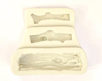 TREE LOG MOLD, Fondant Mold, Silicone Mold for Woodland Cake Decoration, Tree Stump Mold, Chocolate Making, Resin Mold, Autumn Mold, Fall