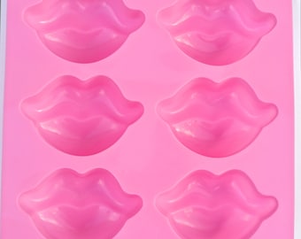 Details about   Chocolate Candy Lip Kiss Mold SexyValentine Soap Wax Plaster 11 cavity CK90-1044