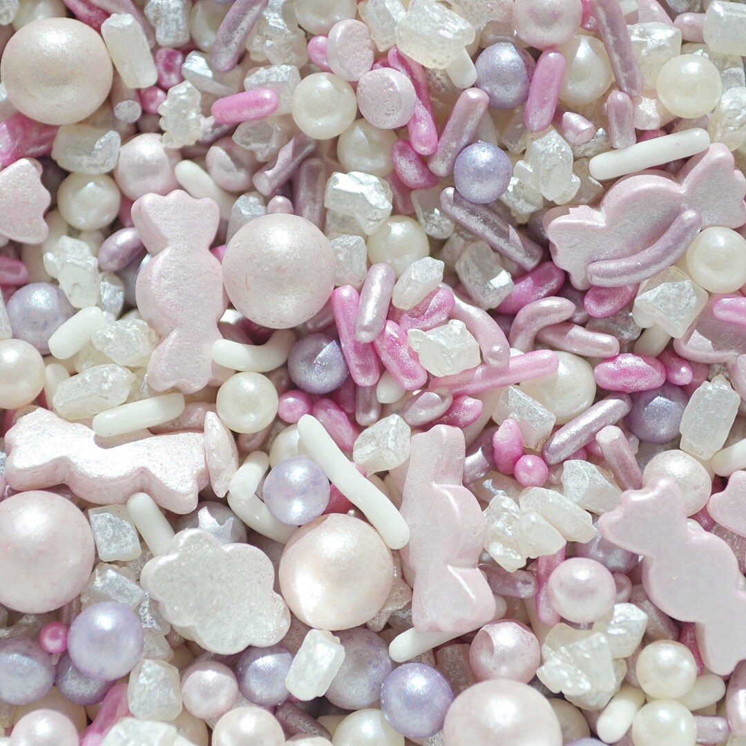 OLD LACE SPRINKLES by Sprinklify - Pink Purple & White Birthday Cake ...