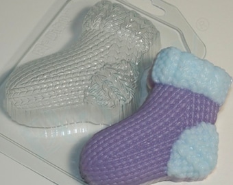 GEBREIDE SOKSCHIMMEL, zeepvorm, badbomvorm, chocoladevorm, winterschimmel, unieke kerstvorm, leuke mal voor babyshower, nieuwigheidsschimmel