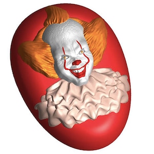 Halloween Mold, SCARY CLOWN MOLD, Bath Bomb Mold, Soap Mold, Chocolate Mold, Cake Decoration, Fondant Mold, Soap Making Supplies, Ghost Mold