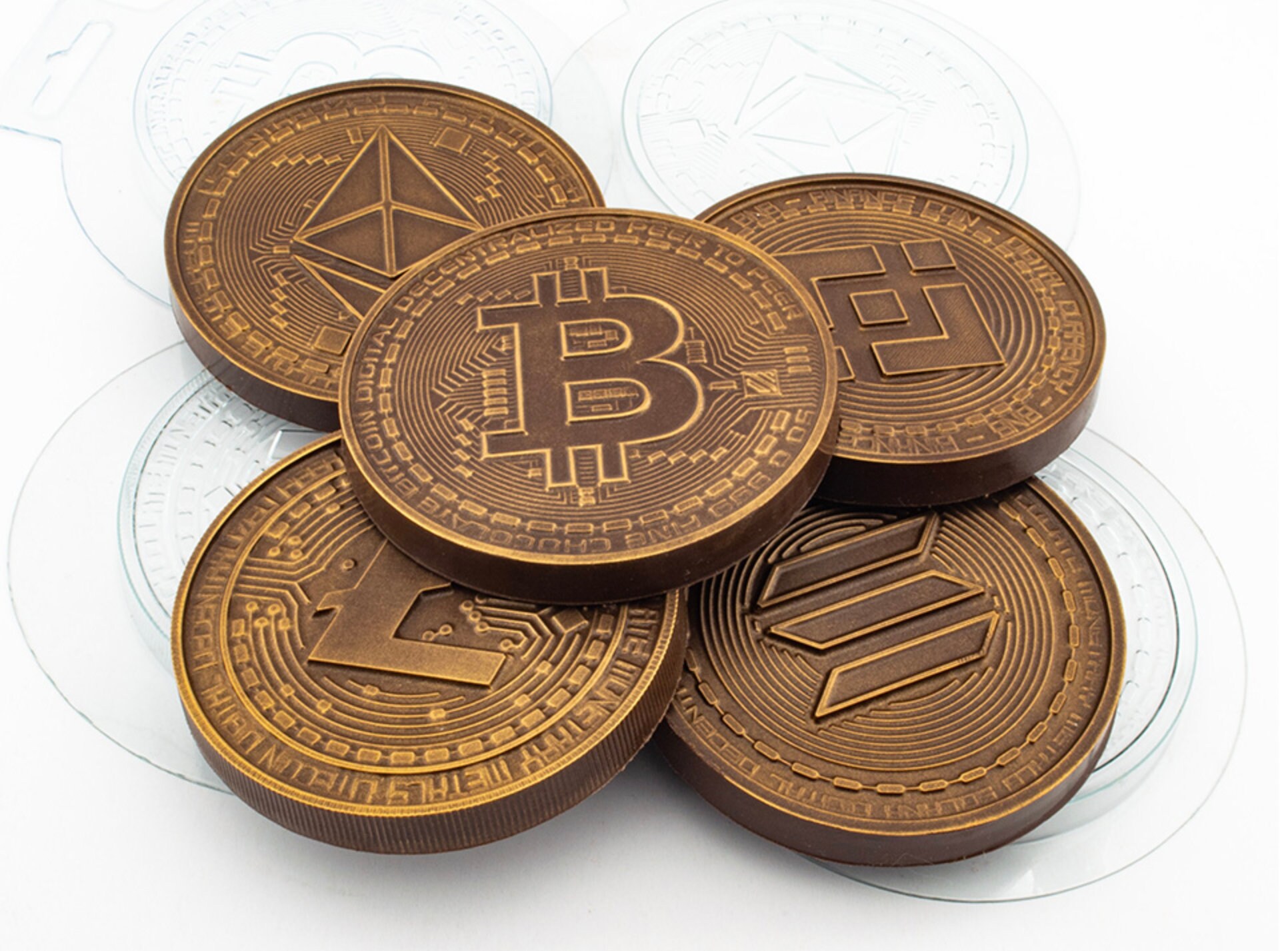 CRYPTO CURRENCY MOLDS, Set van 5 Chocolade Mallen, Fondant Mold, Money Cake  Decoratie, Geek Mold, Nerdy Mold, Computer Thema Mold, Technologie - Etsy  België
