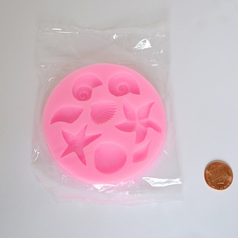 SEA SHELLS MOLD Silicone Soap Mold Beach Themed Mold Soap Etsy