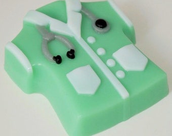 NURSE THEME MOLD, Medical Uniform Shaped Soap Mold, Bath Bomb Mold, Chocolate Mold, Nurse Graduation Mold, Doctor Mold, Plastic Soap Making