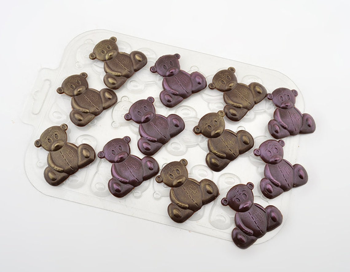 TEDDY BEARS MOLD Mini Bears Chocolate Mold Animals Mold Etsy
