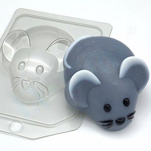 STAMPO TOPO, Stampo per sapone, Stampo per bombe da bagno, Stampo per cioccolato, Stampo per animali, Stampo a forma di topo carino, Forniture per la fabbricazione di sapone, Strumenti per bombe da bagno, Stampo per bambini