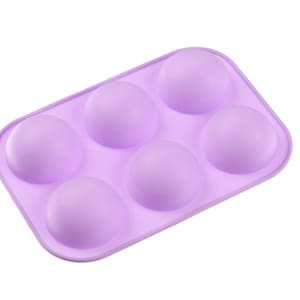 Hot Chocolate Bomb Mold, HALF SPHERE MOLD, 6 Cavity Silicone Baking Mold, Chocolate Mold, Candy Mold, Jello Bakeware, Mousse, Cake, Shapem