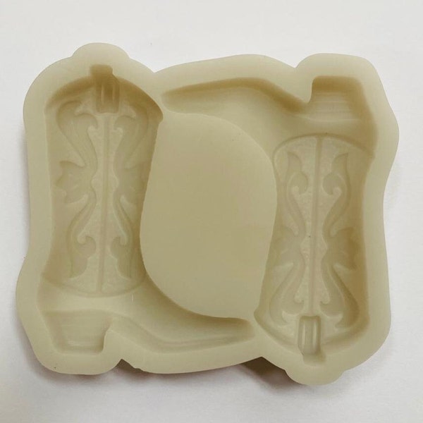 COWBOY BOOTS MOLD, Country Theme Silicone Mold, Rodeo Fondant Mold, Chocolate Mold, Cake Decorating, Resin Mold, Clay Mold, Jewelry Making