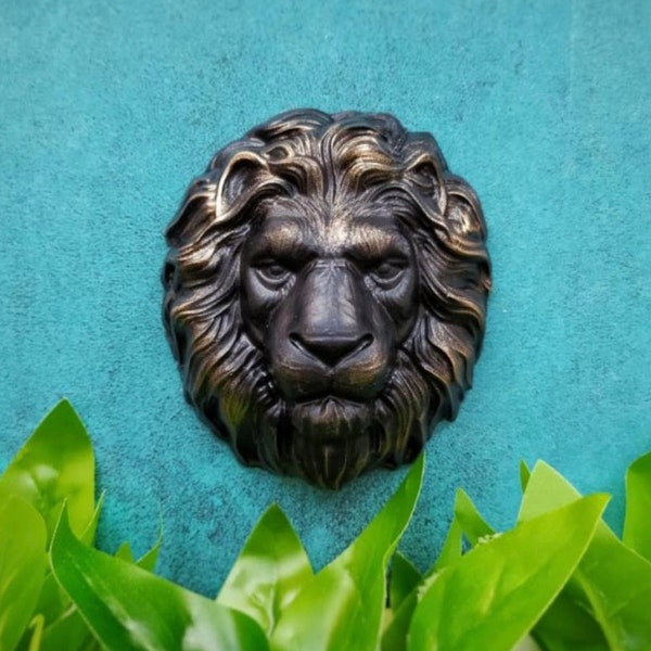 LION HEAD MOLD, Soap Mold, Bath Bomb Mold, Fondant Mold, Chocolate Making Supplies, Unique Candle Wax Molds, Zoo Animals Cake Decoration