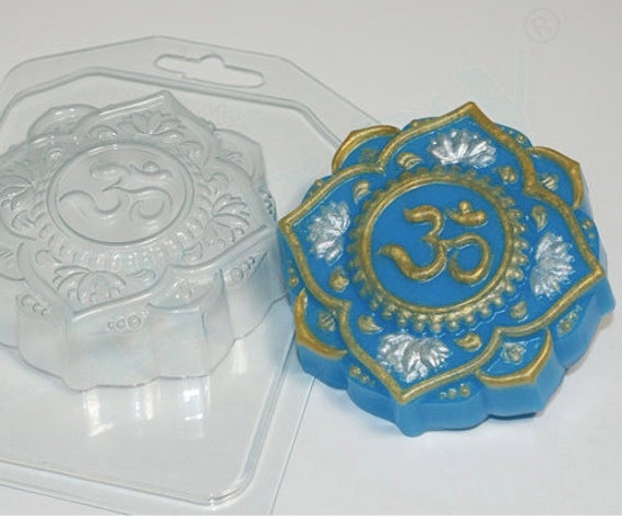 Spiritual Mold Bath Bomb Mold Ornament Mold AUM Soap Mold Unique Soap Making Supplies Indian Mold OM MOLD Hinduism Chocolate Mold