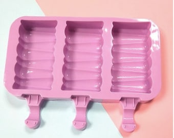 CAKESICLE MOLD (3 Cavity), Popsicle Mold, Baking Mold, Dessert Mold, High Quality Silicone Mold, Candy Mold, Baking Supplies, Gummy Mold