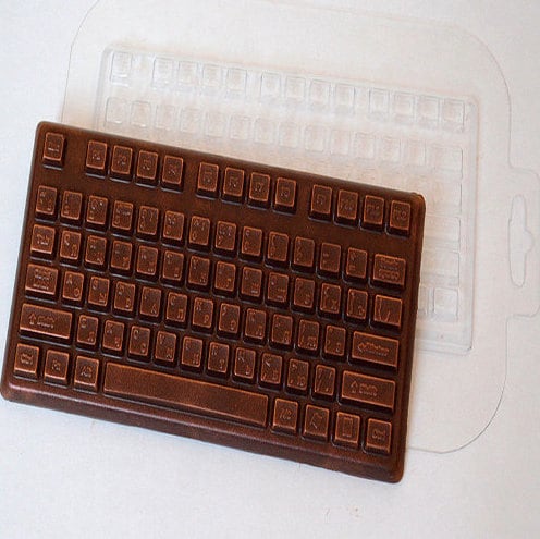 KEYBOARD CHOCOLATE MOLD, Soap Mold, Bath Bomb Mold, Office Theme Mold ...