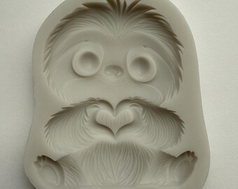 CUTE SLOTH MOLD, Fondant Mold, Silicone Chocolate Mold, Woodland Creatures Cake Decoration, Forest Animals Cake, Resin Mold, Clay Mold