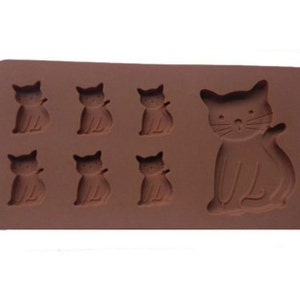 What On Earth Cat Ice Cube Tray - BPA-Free Silicone Kitty Shaped