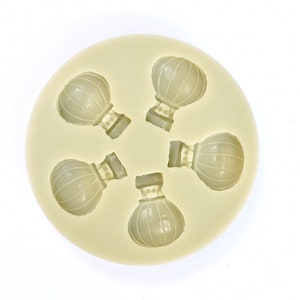Hot Air Balloon Silicone Mold, 5-Cavity Highly Detailed Fondant Mold, Chocolate Mold, Cake Decorating, Gum Paste Mold, Resin Mold Candy Mold