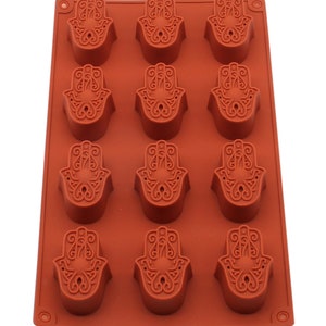 HAMSA HAND MOLD, Chocolate Mold, Candy Mold, Fondant Mold, Spiritual Cake Decoration, Hindu Theme Mold, Mini Soap Mold, Candle Wax Mold