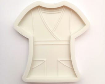 Stampo in silicone per fondente, uniforme infermiera, stampo in silicone per pasta di zucchero, strumenti in resina, stampo per cupcake, decorazione torte fondente, 7,6 x 7,5 cm