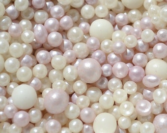 White Edible Pearls for Cake Decorating 5.1 OZ | White Sprinkles | Cake  Pearls Edible White | White Pearl Sprinkles | Kosher Certified White Sugar