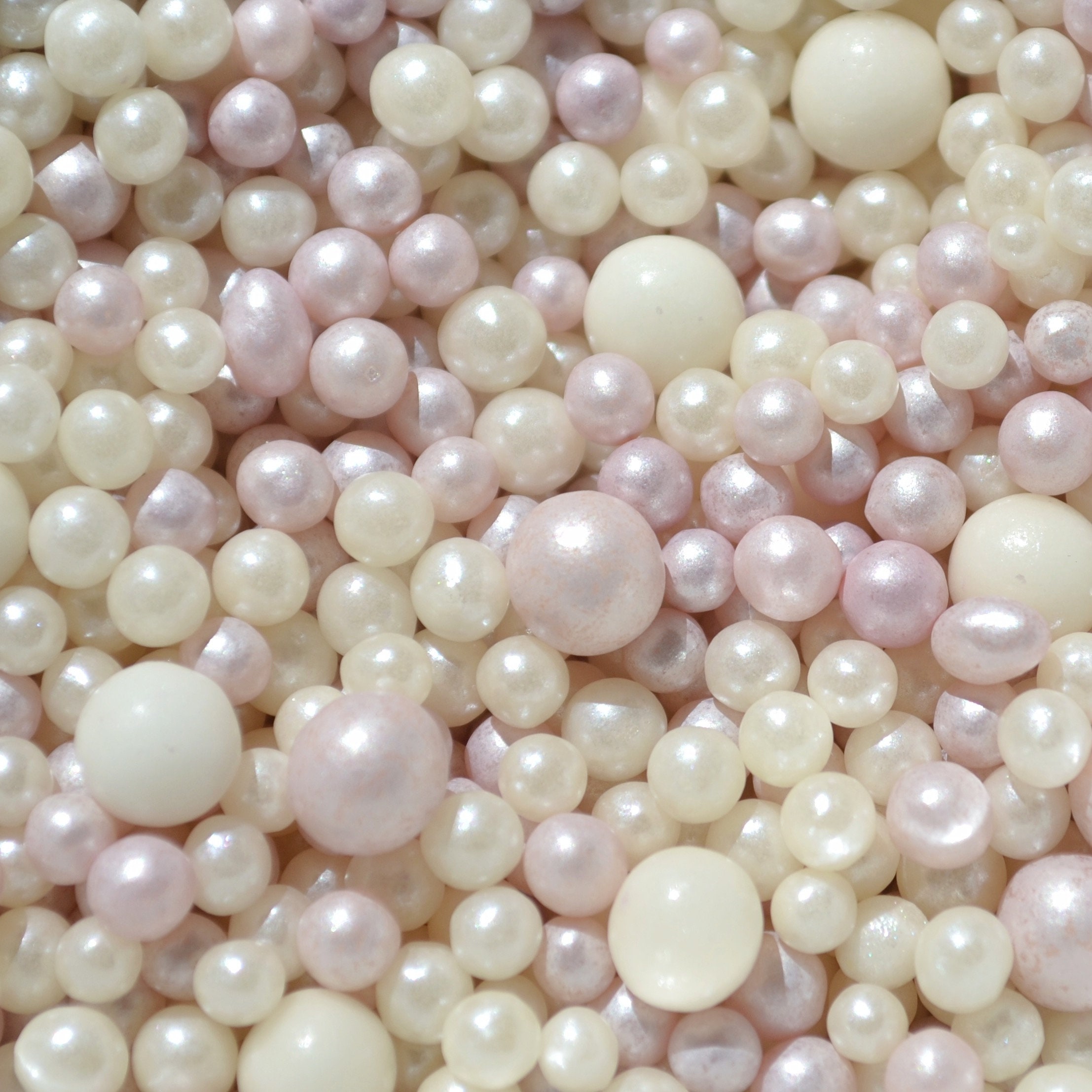 Pearly Light Coral Pink Sugar Pearls 5-6MM 1 LB
