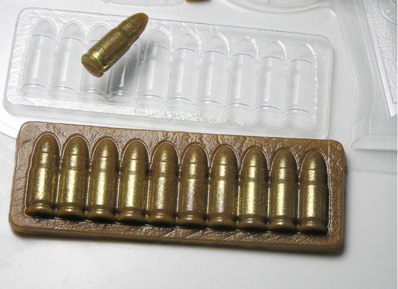 GUN MOLD Gun & Bullets Chocolate Mold Soap Mold Hunter Etsy
