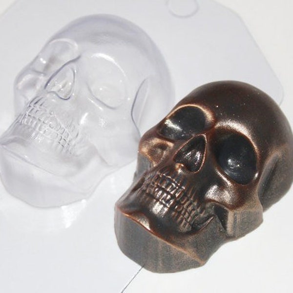 Skull Mold LESS THAN PERFECT Halloween Mold, Skeleton Mold, Skull Soap Mold, Gothic Mold, Bath Bomb Mold, Chocolate Mold, Candy Mold, Soap