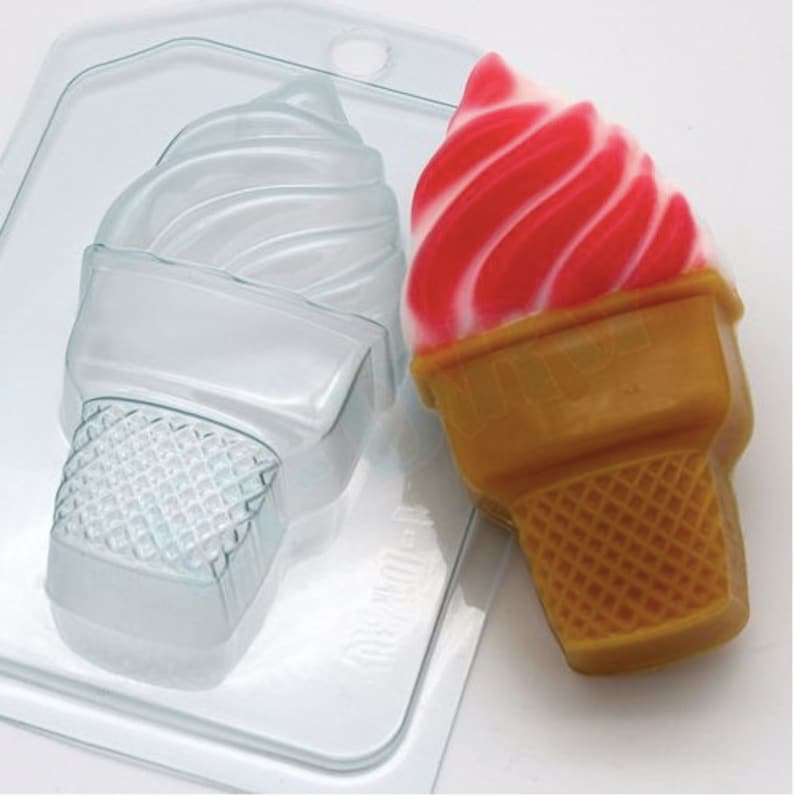 Ice Cream Cone Mold Soap Mold Bath Bomb Mold Chocolate Etsy