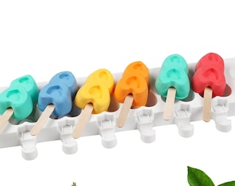 POPSICLE MOLD (8 Mulden), Cakesicleform, Backform, Dessertform, Hochwertige Silikonform, Candy Mould, Backzubehör, Eisform