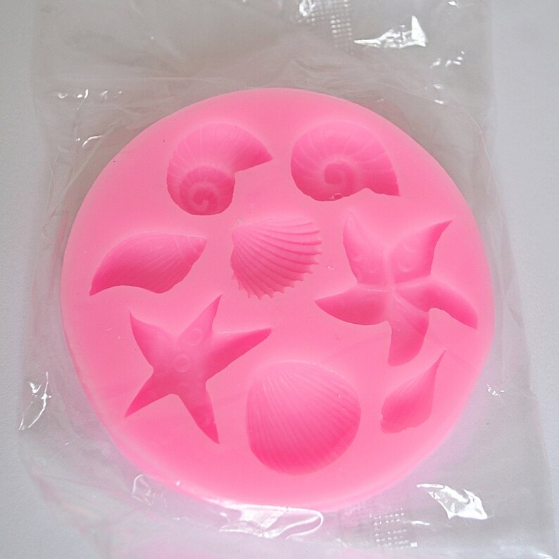SEA SHELLS MOLD Silicone Soap Mold Beach Themed Mold Soap Etsy