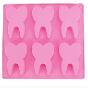 MOLAR TOOTH MOLD, 6 Cavity Silicone Soap Mold, Teeth Bath Bomb Mold, Dental Mold, Medial Theme Baking Mold, Chocolate Making Supplies, Cake
