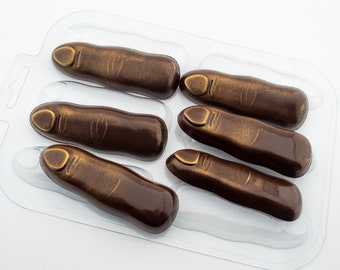 FORMA WITCH FINGERS, Forma na czekoladki, Dekoracja tortu na Halloween, Forma na części ciała, Forma na fondant, Forma na świece woskowe, Forma na mydło Creepy Fingers