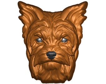 YORKIE DOG MOLD, Chocolate Mold, Yorkshire Terrier Soap Mold, Bath Bomb Mold, Cake Decoration, Puppy Mold, Pet Fondant Mold, Unique Mold