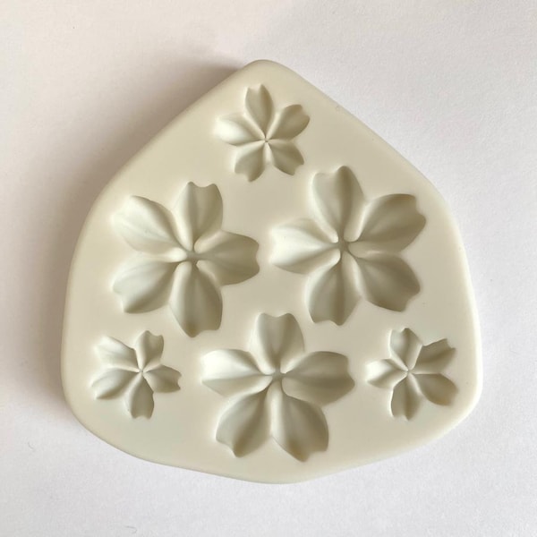 PIPED FLOWERS MOLD, Fondant Mold, Cake Decoration, Floral Design, Treats Decoration, Spring Mold, Resin Mold, Clay Mold, Jewelry Making