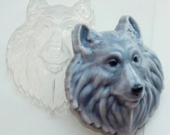 WOLF MOLD, Soap Mold, Chocolate Mold, Fondant Mold, Forest Animals Cake Decoration, Candy Mold, Wolf Head Mould, Baking Supplies, Shapem