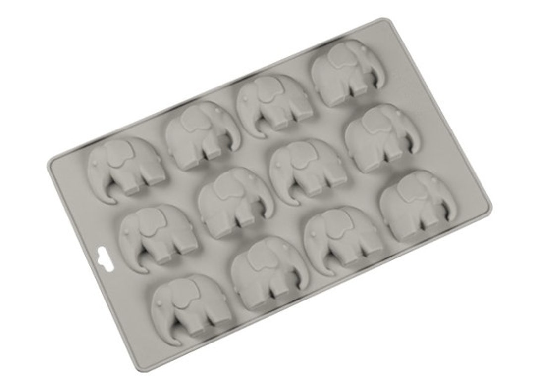 ELEPHANT MOLD, 12 Cavity Silicone Chocolate Mold, Cake Decoration Mold, Candy Mold, Mini