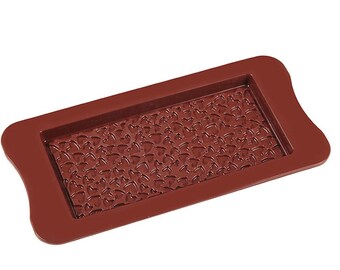 CHOCOLATE BAR MOLD, San Valentín molde para hornear, molde de corazones, suministros de panadero, decoración de pasteles, molde de caramelo de silicona, envío rápido, shapem
