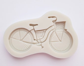 BICYCLE MOLD, Fondant Mold, Chocolate Mold, Retro Theme Cake Decoration, Vintage, Sport Theme Mold, Resin Mold, Jewelry Making Supplies