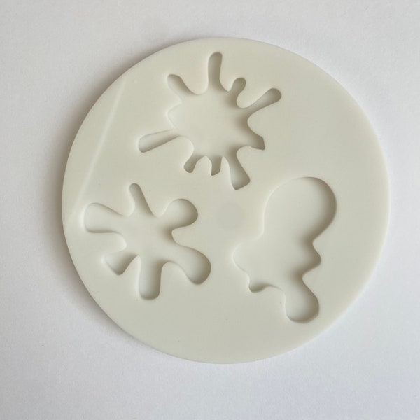 INK BLOT MOLD, Fondant Mold, Silicone Chocolate Mold, Artist Theme Cake Decoration, Writer, Teacher, Resin Mold, Clay Mold, Soap Embeds Mold