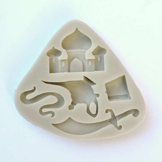 High Quality Silicone Fondant Mold, Genie Lamp Mold, Snake Mold, Chocolate Making, Cupcake Decoration Mold, Silicone Resin Mold, Baking