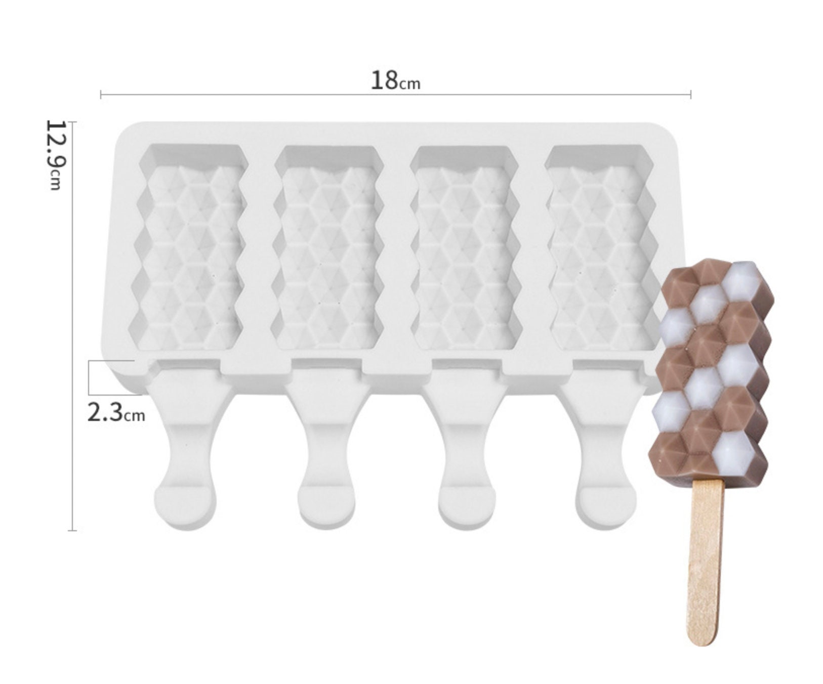 Pointed Honeycomb Cakesicles Mold  Homemade popsicles, Popsicle molds, Diy  ice cream