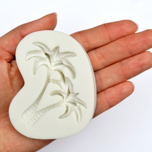 PALM TREE MOLD, Fondant Mold, Silicone Chocolate Mold, Palm Trees Gum Paste Mold, Candy Mold, Soap Embeds Mold, Beach, Tropical, Hawaiian