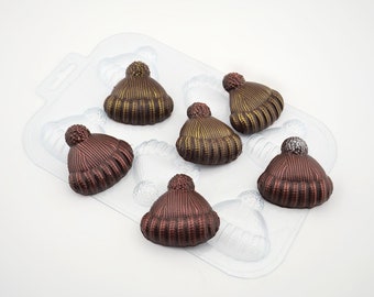 CHAPEAUX TRICOTÉS MOULE, Moule au chocolat, Moule à savon, Décoration cupcake de Noël, Moule à bonbons, Moule d’hiver, Moule à gâteau de vacances, Moule fondant mignon
