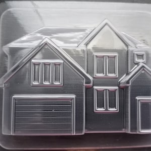 HOUSE MOLD, Housewarming Cake Decoration, Realtor Cake Mold, Two Story House with Garage Chocolate Mold, Fondant Mold, Soap Mold, Bath Bomb