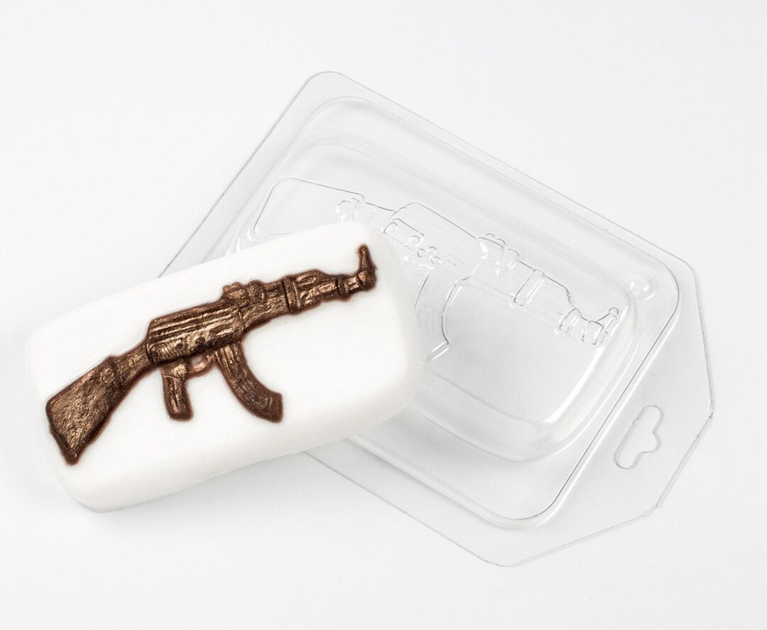 GUN MOLD Plastic Soap Mold Chocolate Mold Handgun Mold Etsy