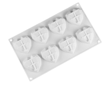 MOLDE DE CORAZÓN DE DIAMANTE, Molde para bombas de chocolate caliente, Molde de corazón rompible, Molde para hornear, Molde para postres, Molde para hacer jabón, Molde de silicona para fondant